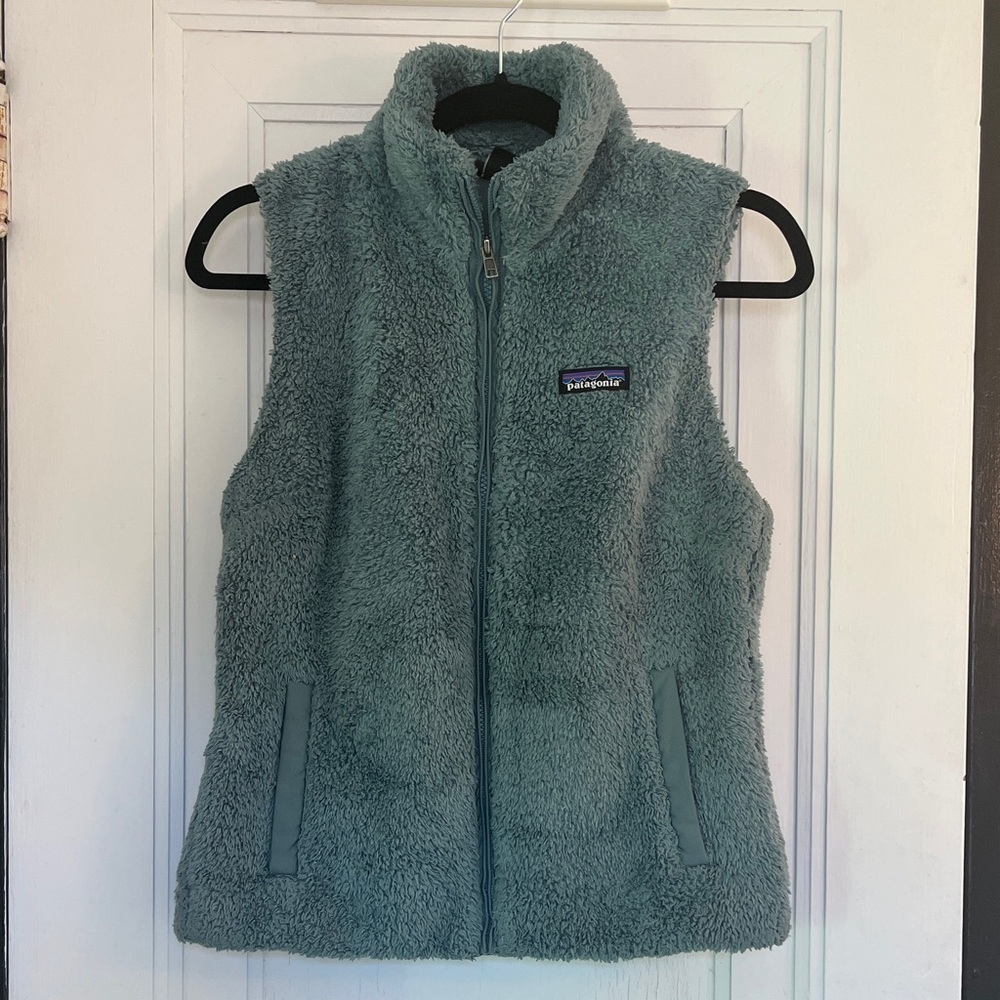 Patagonia Fleece Vest Gilet in Soft Teal Blue Green